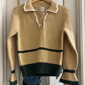 Maeve Beige Knit Cardigan